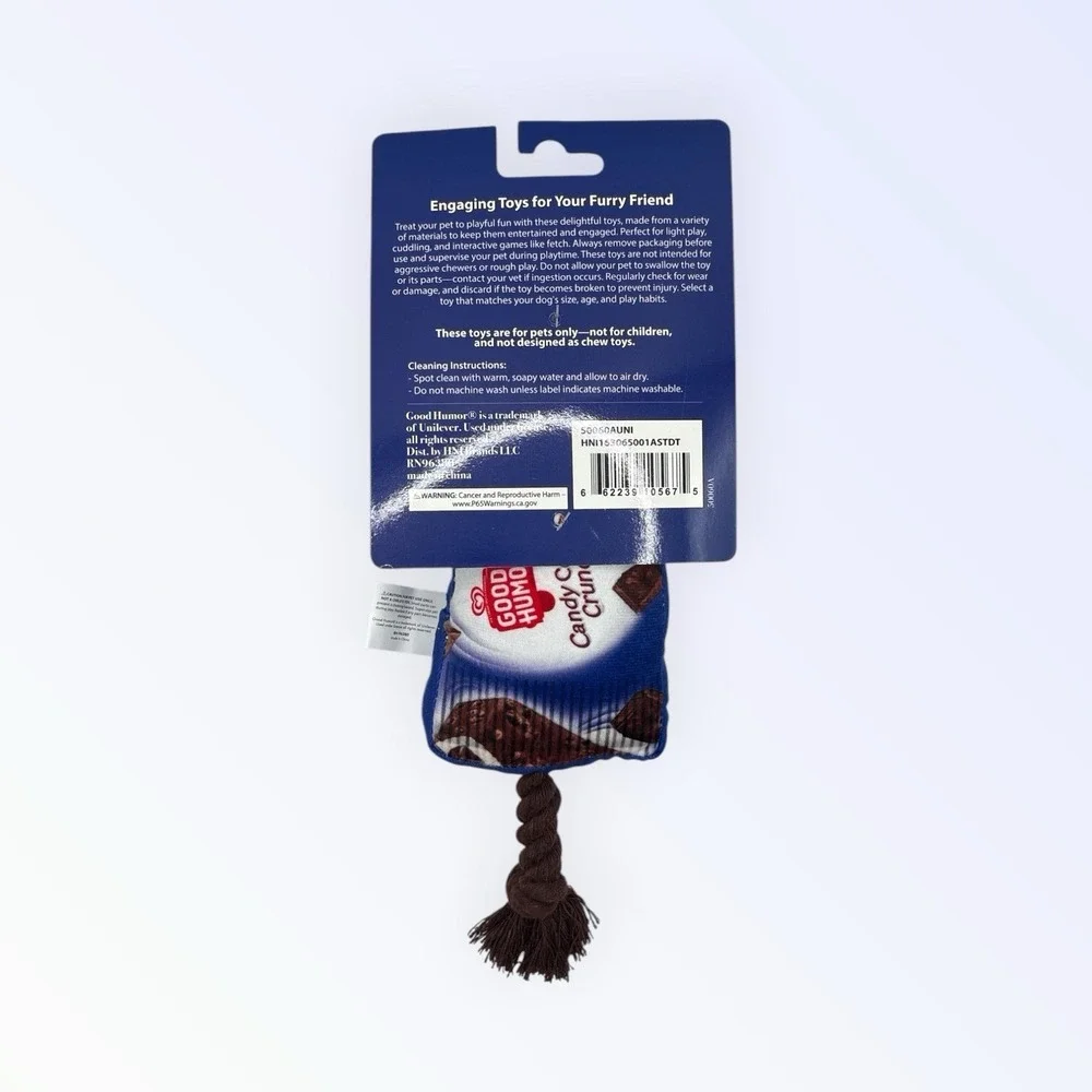 Good Humor Plush‎ Dog Toy Candy Center Crunch Squak Me